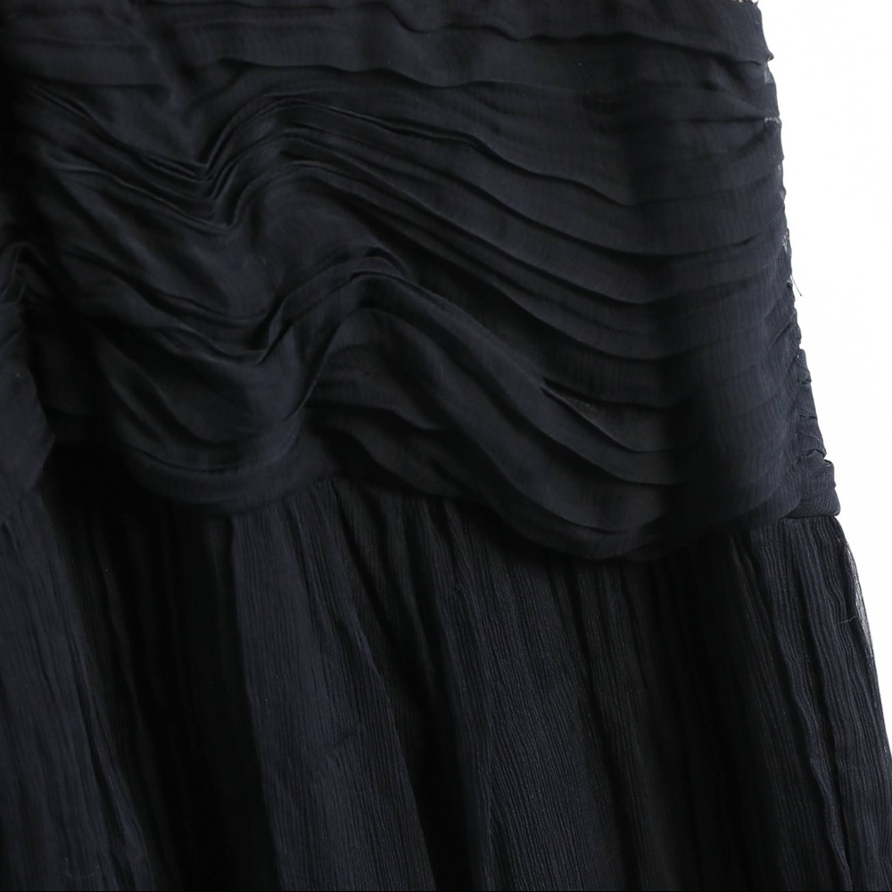 Tadashi Shoji evening dress black gown upscale chic maxi long event gala lace 16 - Picture 5 of 8